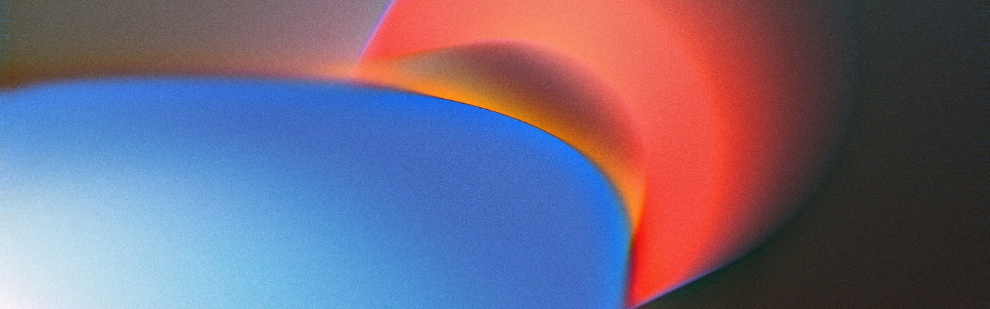 Blue and red spheres intersecting science photo desktop